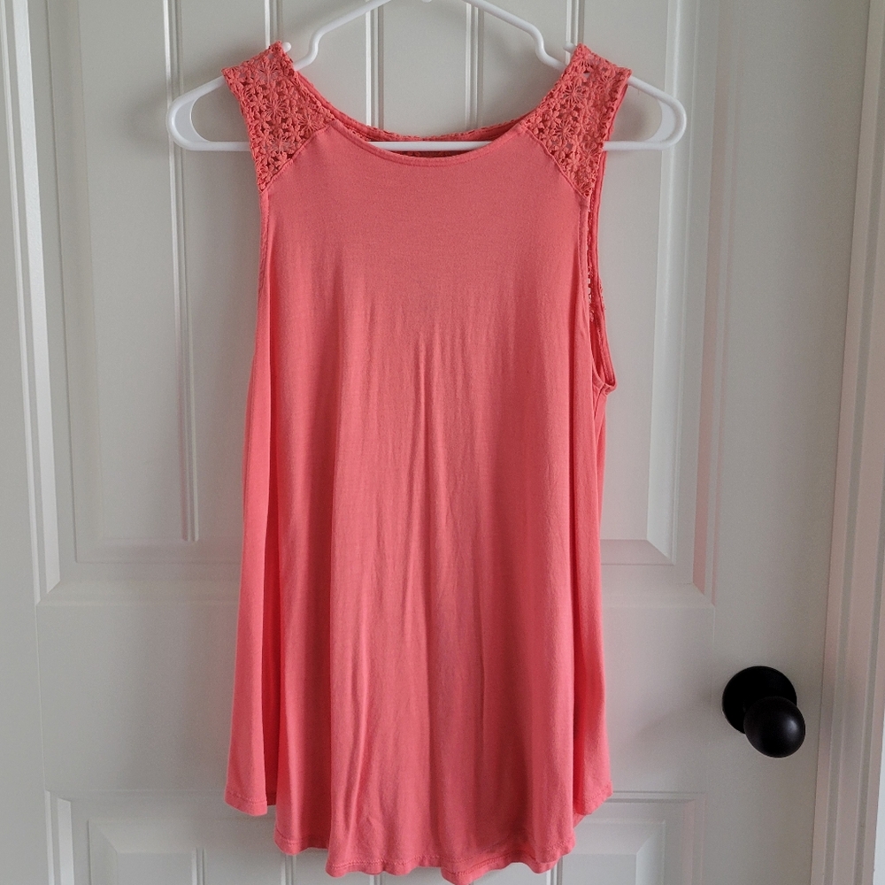 Coral Old Navy Flowy Sleeveless Top